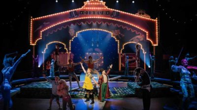 Pippi på cirkus scenbild cirkus